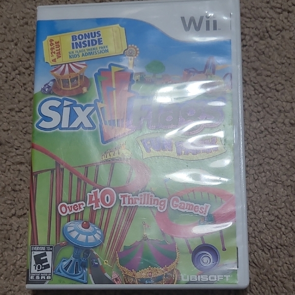 Six Flags Fun Park for Wii - White - Picture 1 of 3